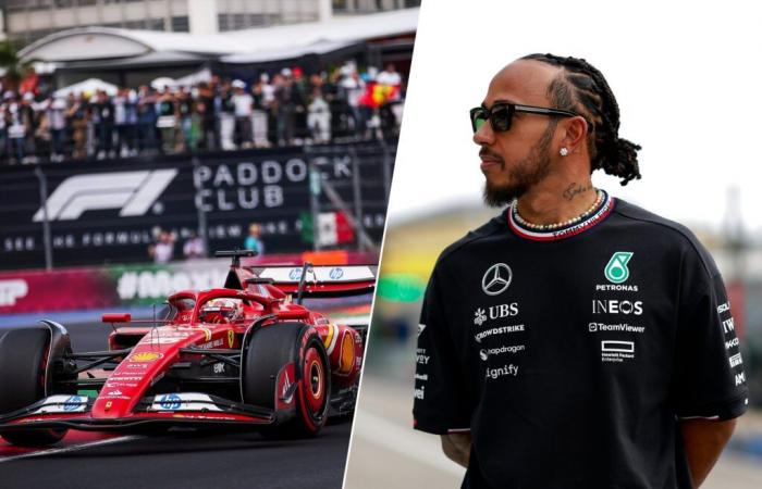 Lewis Hamilton 'keeping an eye' on Ferrari's performance