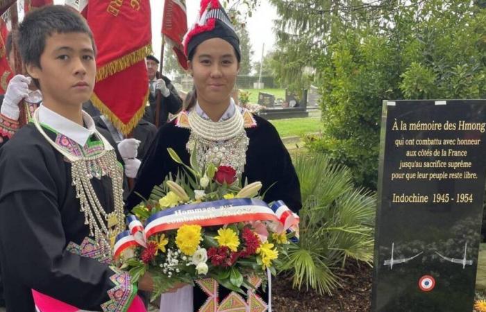 The Hmong fighters, who died for France, have their stele in Rennes