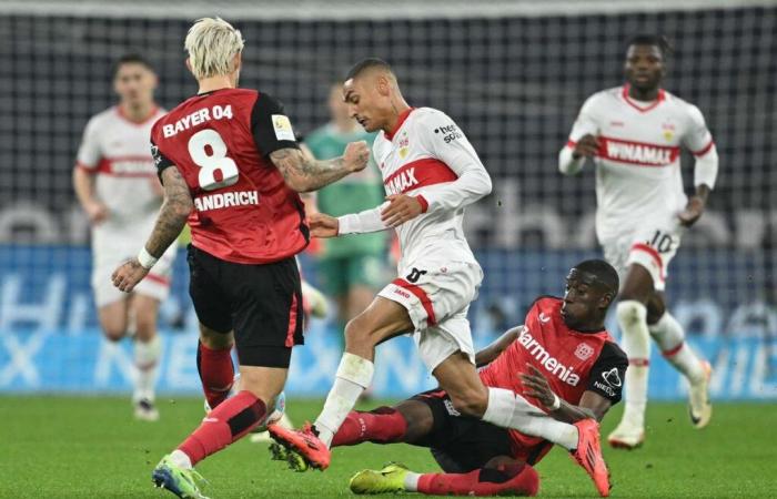 Bundesliga: Nubel stars as Stuttgart hold on for draw at wasteful Bayer Leverkusen