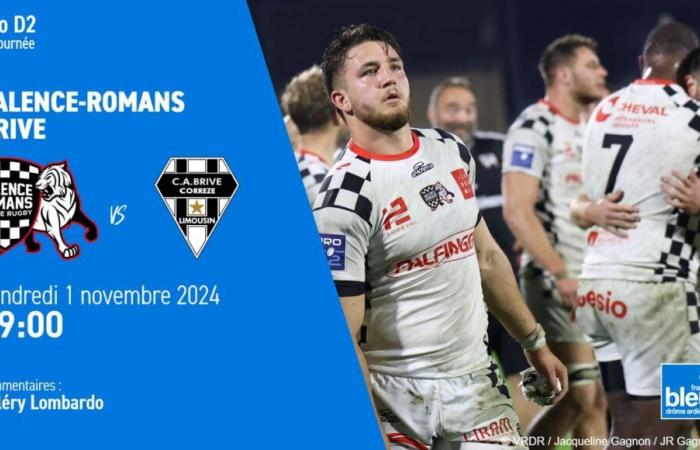 LIVE – Pro D2: VRDR hosts Brive, follow the 9th day on France Bleu Drôme Ardèche