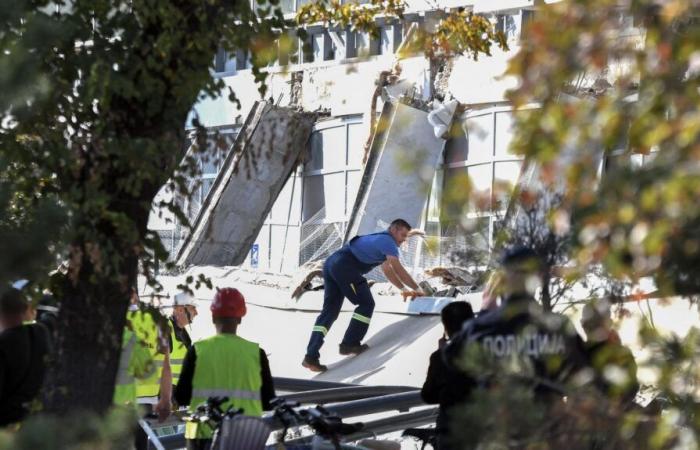 Exterior roof collapses at train station in Serbia kills 12