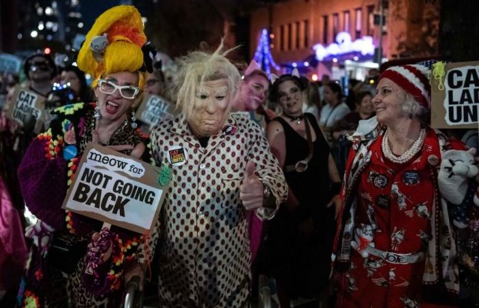 A very political Halloween parade in New York