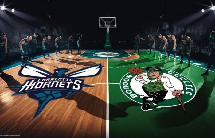 Two NBA teams face off in an exciting match