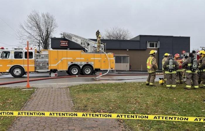 Fire at the corner grocery store in Saint-Alexandre-de-Kamouraska