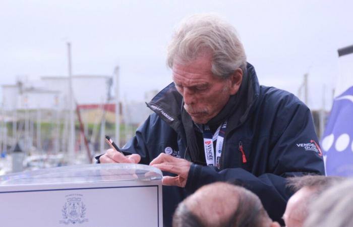 the Philippe Jeantot quay inaugurated in honor of the creator of the Vendée Globe