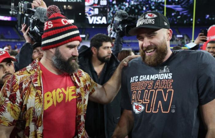 Jason Kelce appears to smash phone of man who used a gay slur to describe brother Travis and Taylor Swift