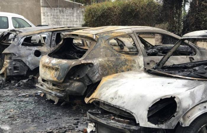 seven vehicles burned south of Nantes