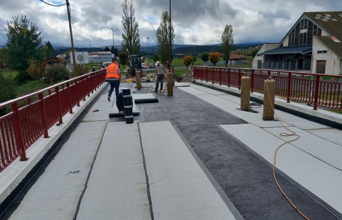 Haute-Loire. Soon the end of the rehabilitation work on the Ressac bridge