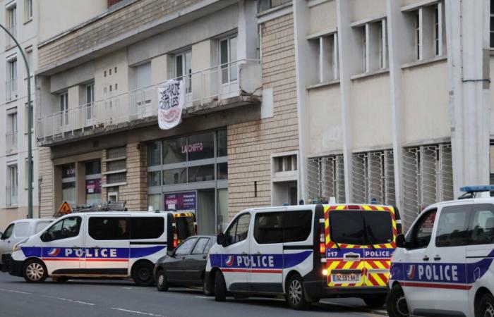 A new squat opens in Caen with around fifty residents inside