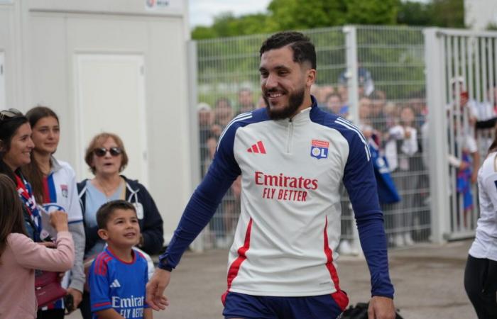 Against Lille, Cherki played his 150th match with OL