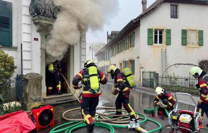 Jura-Nord Vaudois: Large fire brought under control in the heart of Concise