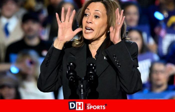 A Halloween parade causes controversy in the United States: Kamala Harris attached to a golf cart pulled by Donald Trump