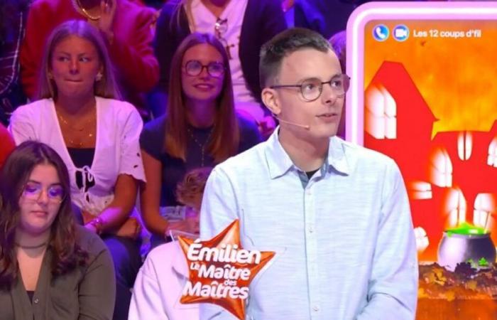 Émilien (Les 12 Coups de midi) pulls out all the stops with humor for Jean-Luc Reichmann's birthday