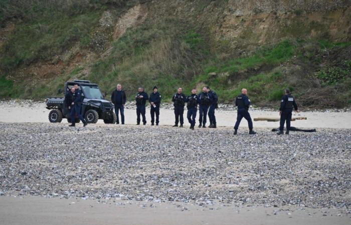 the body of a man discovered on a beach