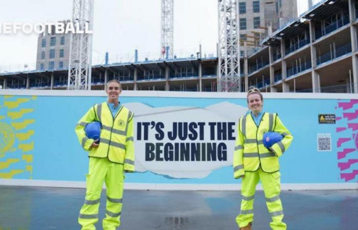 Hemp and Roord visit Etihad Stadium expansion site ahead of WSL fixtures