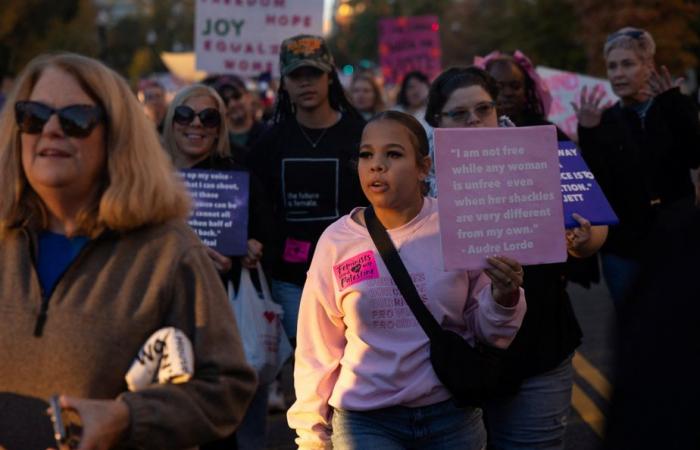 Washington | Thousands of women march for their rights and for Harris