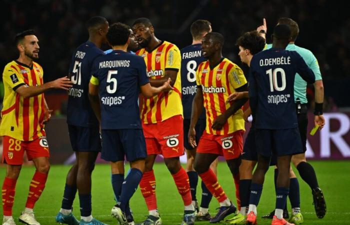 tensions in the corridor at the break, red card… it got very heated between Parisians and Lensois