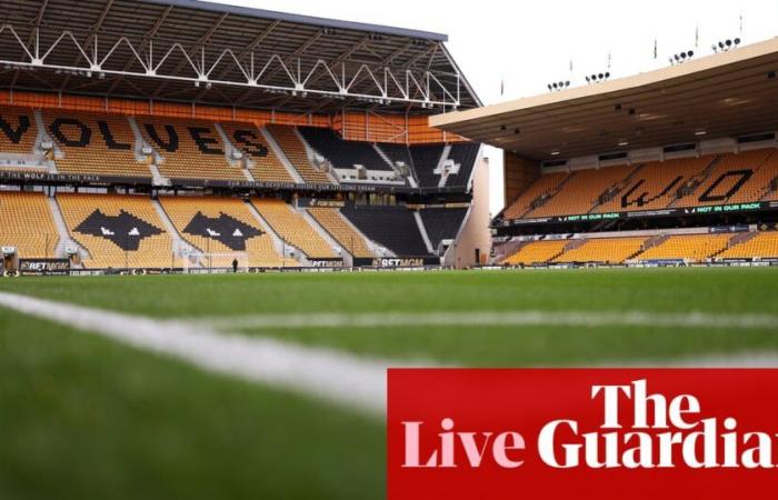 Wolves v Crystal Palace: Premier League – live | Premier League