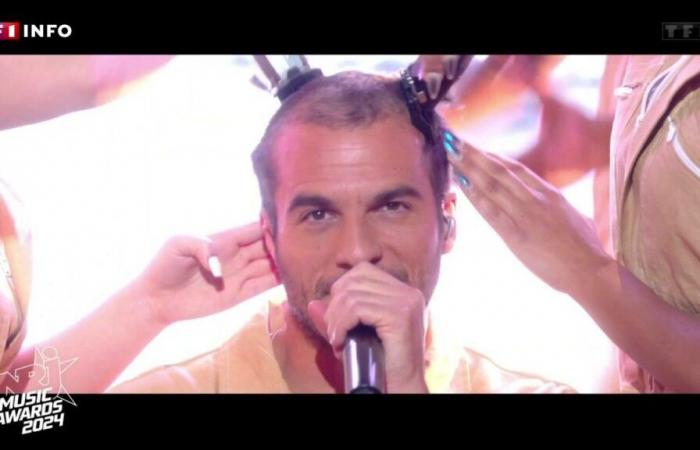 VIDEO – NRJ Music Awards 2024: Amir shaves his head live on stage at the Palais des Festivals