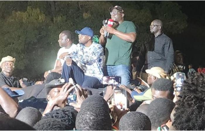 Pastef in caravan and meeting mode in the capital of Pakao: Ousmane Sonko promises to correct the infrastructural delay of Sédhiou