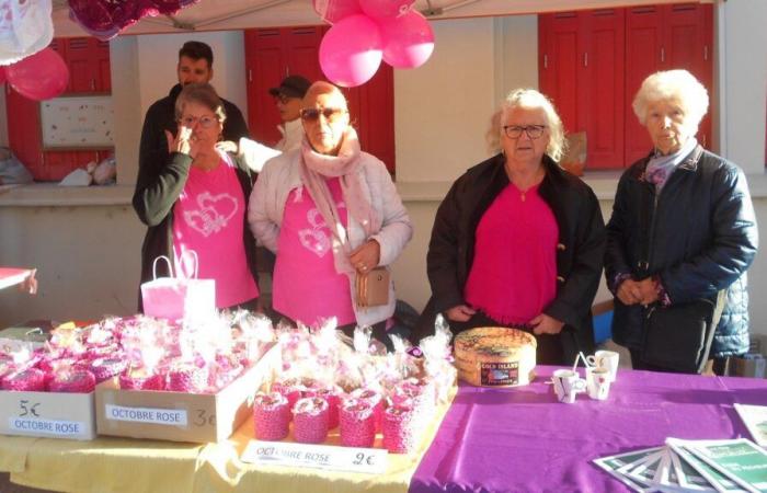 For Pink October, market and fishing serve health in Saint-André-les-Alpes