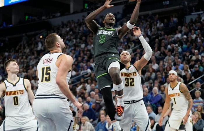 Timberwolves surge past Nuggets when a simple substitution becomes a dramatic turning point