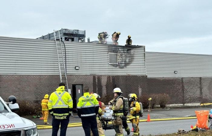 Fire at the Galeries de Trois-Pistoles