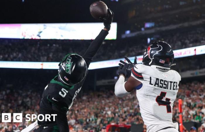 Houston Texans 13-21 New York Jets: Garrett Wilson acrobatics inspire Jets to comeback win