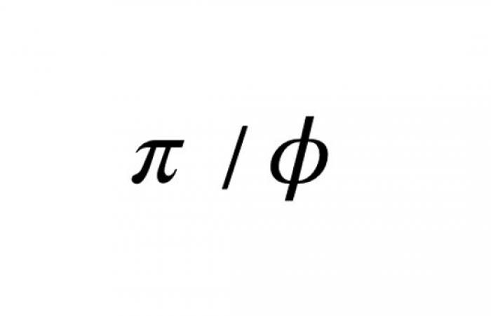 Links between pi and the golden ratio