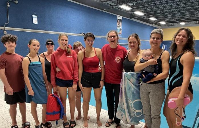 A first swim-a-thon in Les Bergeronnes