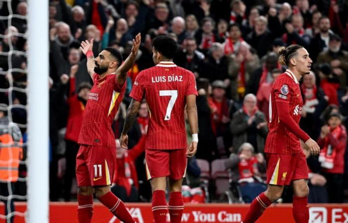 Gakpo and Salah score as Liverpool take lead with turnaround against Brighton