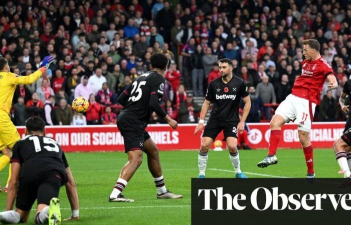 Nottingham Forest in dreamland as Wood helps sink 10-man West Ham | Premier League