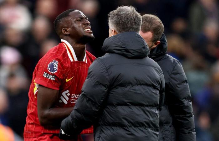 Virgil van Dijk gives ‘hopeful’ reaction to Ibrahima Konate’s injury for Liverpool against Brighton