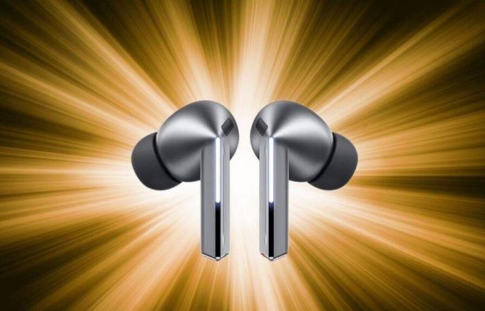 Galaxy Buds3 Pro headphones on flash promotion on the Samsung website