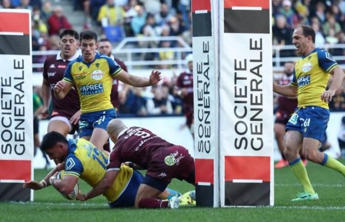 Bordeaux Bègles loses to Clermont but snatches the defensive bonus from the siren (Rugby)