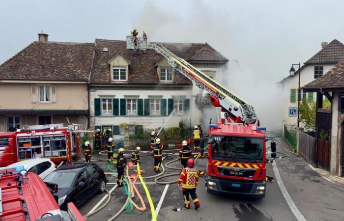 Jura-Nord Vaudois: Large fire brought under control in the heart of Concise