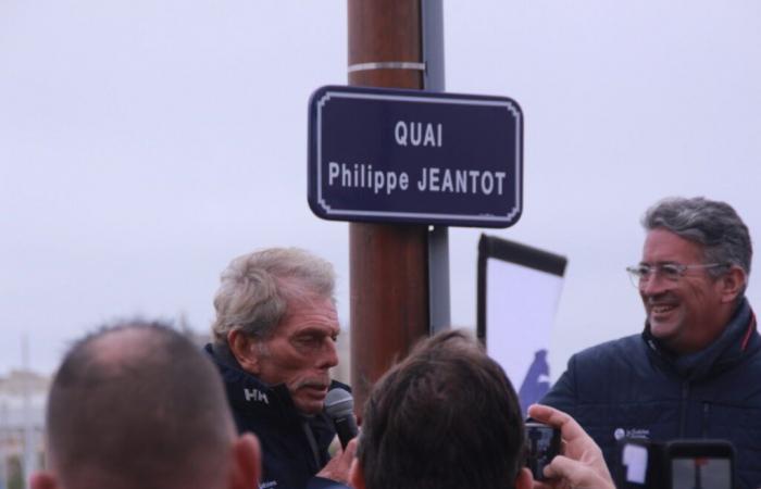 the Philippe Jeantot quay inaugurated in honor of the creator of the Vendée Globe