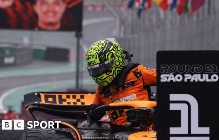 Brazilian GP 2024: Lando Norris on pole, Max Verstappen starts 17th