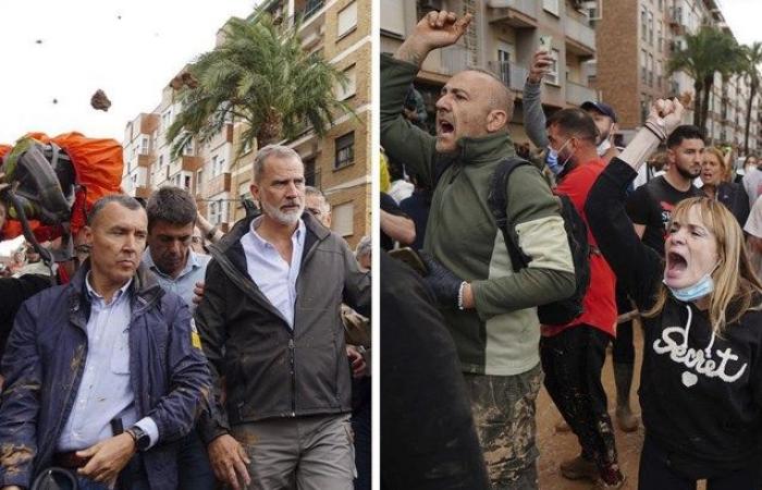 Angry crowd throws sticks, cans and mud: Spanish royal couple’s visit to Paiporta suspended