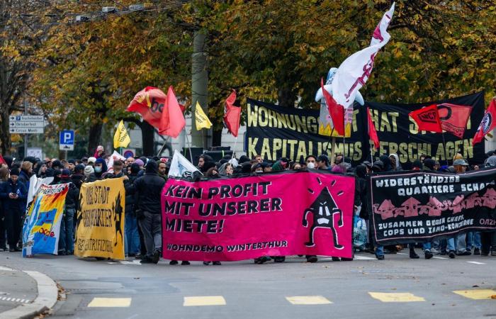 Demonstration in Winterthur: Several hundred people protested against the housing shortage