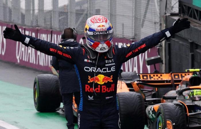 Max Verstappen wins the Brazilian Grand Prix after a chaotic race, both Alpines on the podium