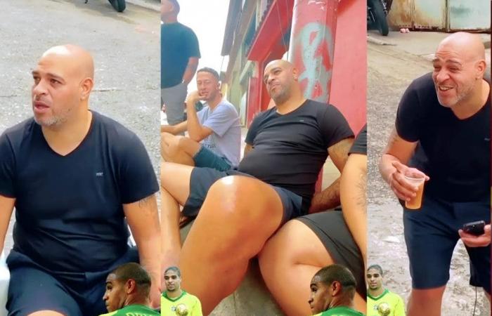 Brazilian legend Adriano on the streets… Has he returned to depression and addiction?