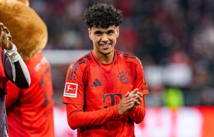 18-year-old makes his first game for the Bayern professionals