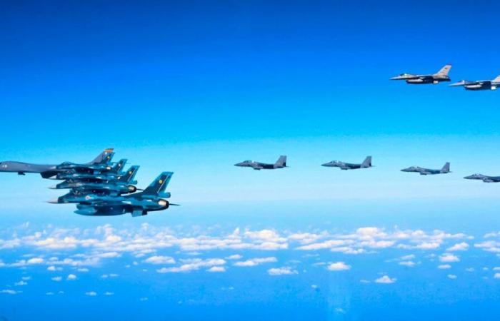 United States, Korea and Japan in exercise after North Korean fire