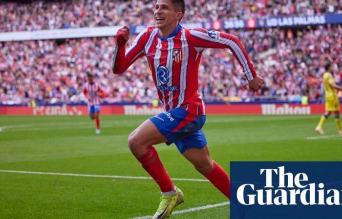 European football roundup: Simeone’s son scores for Atlético, Napoli thrashed | European club football