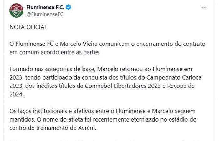 Fluminense coach and Marcelo have had relationship problems since the last decade