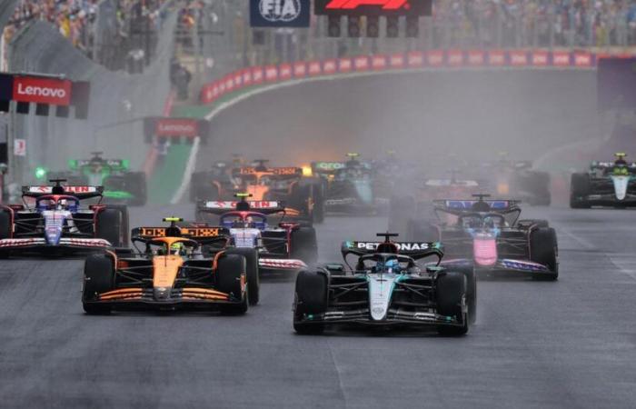 LIVE – Formula 1: Russell surprises Norris at the start, Verstappen comes back in the rain at the Brazilian GP