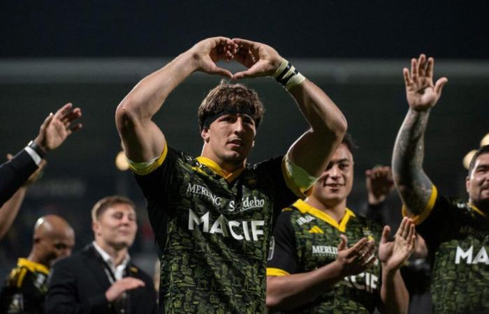 Oscar Jégou played again with La Rochelle, the public gave him a standing ovation after a try