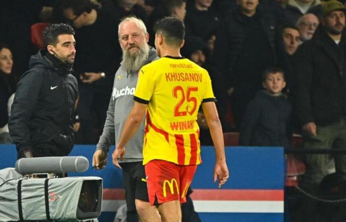 Lens: Khusanov's terrible tackle on Hakimi, punished with a red