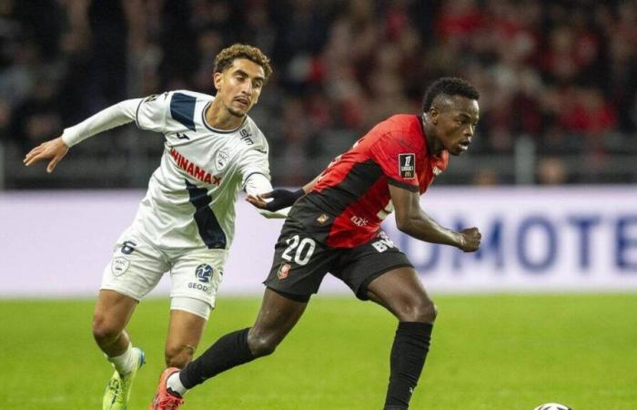 AJ Auxerre – Stade Rennais. Mikayil Faye and Andrés Gomez present in the SRFC group